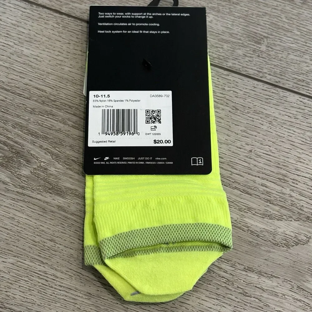 Nike Spark Running Dri-fit‎ Socks 10-11.5men/11.5-13wmn No Show NWT